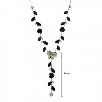 Glamorousky Butterful Necklace Austrian Crystals