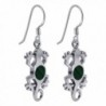 Gem Avenue Sterling Malachite Earrings