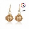 CHUYUN Essential Oil Diffuser Earrings Rose Gold Heart for Aromatherapy Jewelry Gift - CU184Q0M2NG