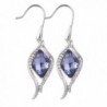 iSTONE Crystal Drop Dangle Earring Made With Swarovski Crystals Platinum Plated - Crystal Earring - C8187HXWZKT