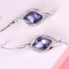 iSTONE Crystal Swarovski Crystals Platinum in Women's Drop & Dangle Earrings