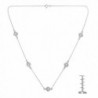 Sterling Silver Polished Station Necklace in Women's Chain Necklaces