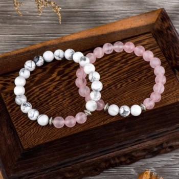 POSHFEEL Distance Couples Bracelets Howlite in Women's Strand Bracelets