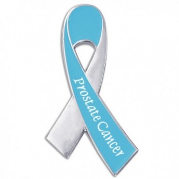 PinMart's Prostate Cancer Awareness Ribbon Enamel Lapel Pin - CJ187YRMCNN