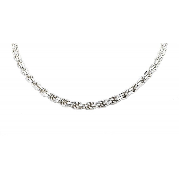 Real Solid 925 Sterling Silver Diamond Cut Rope Chain 2.0mm 16" to 30" (30) - CW12O6NWKG3