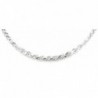 Solid Sterling Silver Diamond Chain in Women's Chain Necklaces