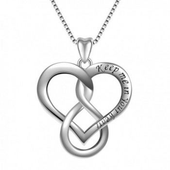 925 Sterling Silver Good Luck Irish Celtic Knot Vintage Pendant Necklace Gift for Women Girl Chain 18" - Love - CE1824T9ZLZ