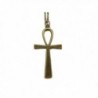 Ancient Bronze Ankh Necklace - Crux Necklace - Egyptian Necklace-simple Cross Necklace - Key of Life - CI12DD9M21B