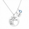 Memorial Necklace I Used To Be His Angel Now He's Mine Daddy Pendant Necklace Gift for Dad - Blue Crystal - CU185GU5WZE