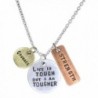 Keep It Sensational Stamped with Love Inspirational Tri Toned Stamped Charm Plates on 20" Link Chain Necklace - CH11TY72ACH