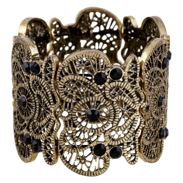 Christmas EXCEED Filigree Statement Bracelet - Anti-Gold - CX12B6CSN1P