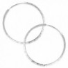 MBLife 925 Sterling Silver Diamond-Cut Large Hoop Earrings (Diameter 2 Inches) - CV11T5KL4D5