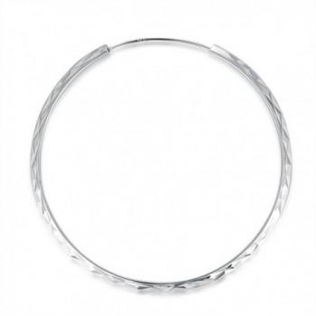 MBLife Sterling Diamond Cut Earrings Diameter