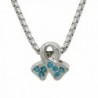 Rosemarie Collections Women's Awareness Ribbon Bead Pendant Necklace Ovarian Cancer - CI12NBVSHGK