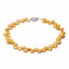 JYX Classic Golden Coin Freshwater Pearl Necklace 17.5" - CT17Z2UG9GL