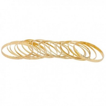 Lux Accessories Goldtone Textured Bracelet