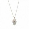 Delicate Hamsa turquoise Goldtone Necklace