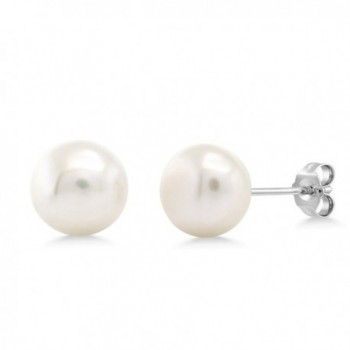 Cultured Freshwater Sterling Necklace Earrings in Women's Pearl Strand Necklaces