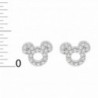 Disney Jewelry Sterling Zirconia Earrings in Women's Stud Earrings