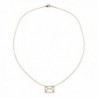 chelseachicNYC Handcrafted Brushed Envelope Necklace in Women's Pendants