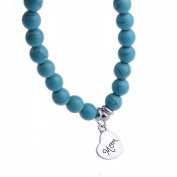 Personalized Pendant Turquoise Bracelet Mother