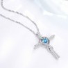 Infinity Birthstone Aquamarine Anniversary Girlfriend in Women's Y-Necklaces