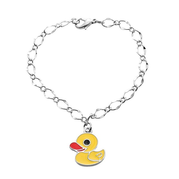 SENFAI the Latest Fashion Design Small Pendant Bird Animal Link Bracelet for Children Gift Yellow Color - CV128WA5XMF