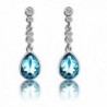 Pealrich Earrings Swarovski Elements Valentines - Blue - CA1840QWACA