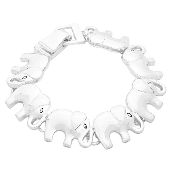 Rosemarie Collections Women's Lucky Elephant Magnetic Charm Bracelet - C811TEHN3ER
