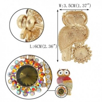 EVER FAITH Austrian Crystal Gold Tone in Women's Brooches & Pins