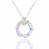 Original Swarovski Sterling Necklace Extender - AB - Aurora Borealis - CD183YCLDT8