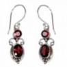 NOVICA Garnet and .925 Sterling Silver Dangle Earrings- 'Crown Princess' (2.5 cttw) - CT111G4GPUZ