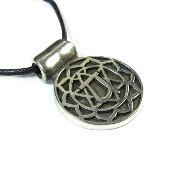 Anahatha- the Heart Chakra Pendant on Corded Necklace - CB1159GWOU1