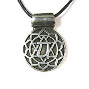 Anahatha Chakra Pendant Corded Necklace in Women's Pendants