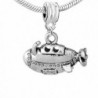 Submarine Ship Charm Bead for European Snake Chain Charm Bracelet - CP128TGWHLX