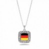 Germany Classic Silver Crystal Necklace in Women's Chain Necklaces