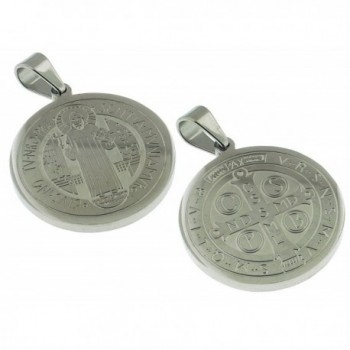 16 MM Solid Round - Saint Benedict Medal - Medalla San Benito 0.63 Inches Diam - CR11JLOS9MT