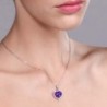 Purple Amethyst Sterling Silver Pendant in Women's Pendants