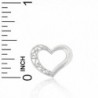 White Small Floating Heart Charm