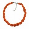 BOCAR Fashion Seed Beads Statement Collar Necklace - orange - C3182XICITL