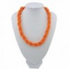 Fashion Statement Collar Necklace NK 10408 orange