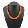 Fashion Statement Collar Necklace NK 10408 orange in Women's Collar Necklaces