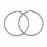 Polished Stainless Steel Hoop Earrings - 25mm - C411BJ9ATT9