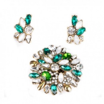 Houda Crystal Necklace Earrings Jewelry in Women's Choker Necklaces