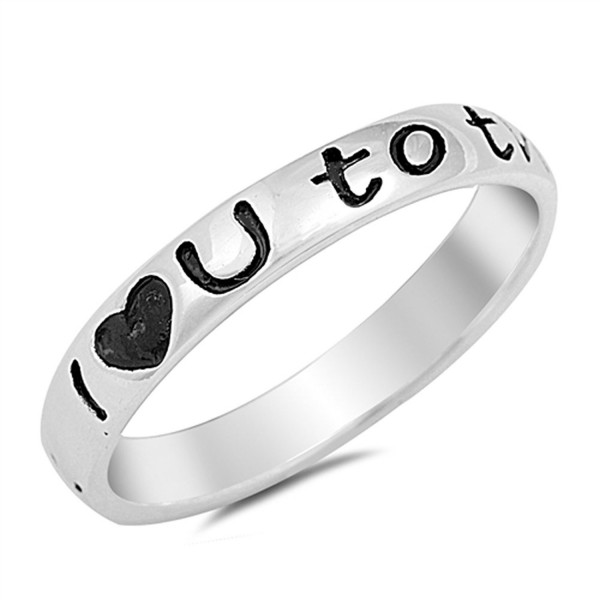 I Love You to the Moon and Back Ring Heart .925 Sterling Silver Band Sizes 4-10 - CE12JBXIZIR