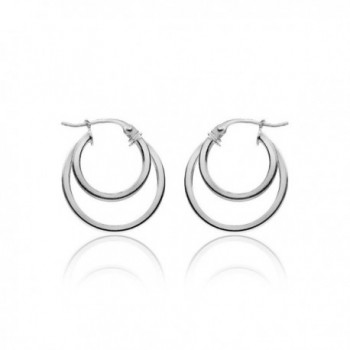 Hoops Loops Sterling Round Tube Polished