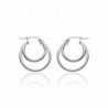 Hoops Loops Sterling Round Tube Polished