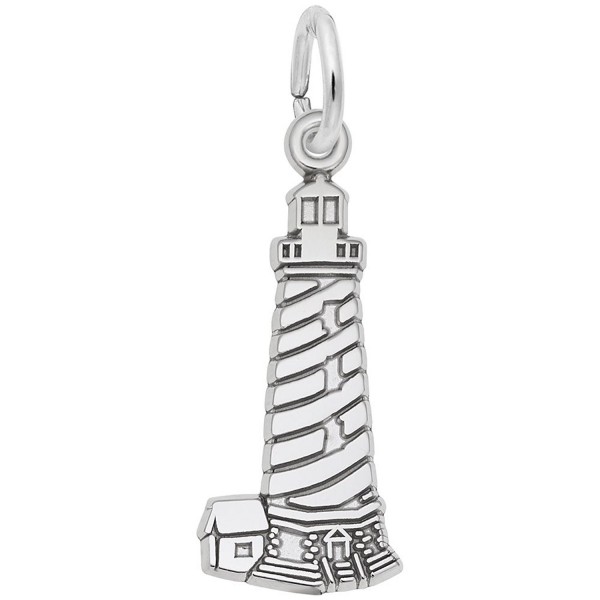 Cape Hatteras-Nc Lighthouse Charm- Charms for Bracelets and Necklaces - CV115J7IH47