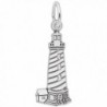 Cape Hatteras-Nc Lighthouse Charm- Charms for Bracelets and Necklaces - CV115J7IH47