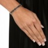 Midnight Genuine Sapphire Gold Plated Bracelet in Women's Tennis Bracelets